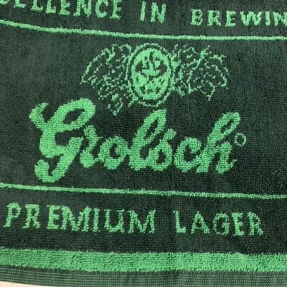 Grolsch Excellence In Brewing Premium Quality 20” x 10.5” Bar Towel